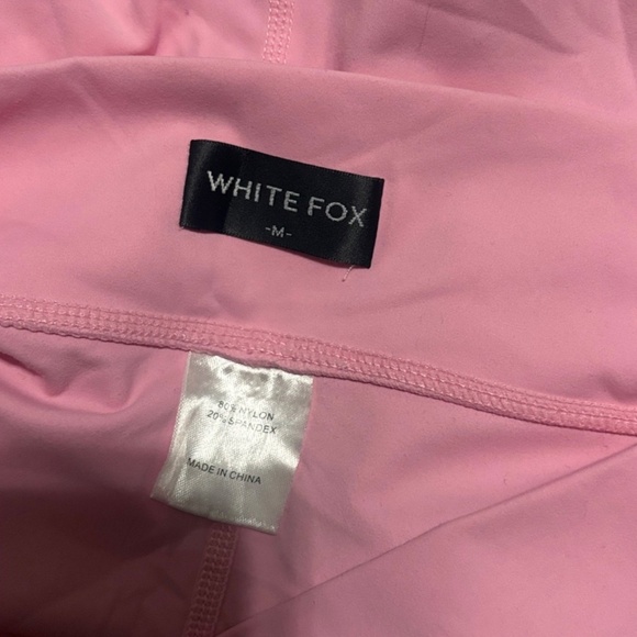 White Fox Season 7 Light Pink Baby Tee and Shorts Tulle Set Size M/L - Picture 10 of 12